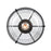 Atlas Lighting Boyer 12'' Wide 1Lt Semi Flush Mount, Black/Clear