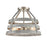 Atlas Lighting Brigantine 15''W 2Lt Semi Flush, Driftwood/Gray