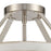 Atlas Lighting Brigantine 15''W 2Lt Semi Flush, Nickel/Beige/White