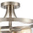 Atlas Lighting Calistoga 13''W 2Lt Semi Flush Mount, Nickel/Clear