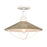 Atlas Lighting Cape May 14''W 1Lt Semi Flush, White Coral/Gray