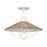 Atlas Lighting Cape May 14''W 1Lt Semi Flush, White Coral/Gray