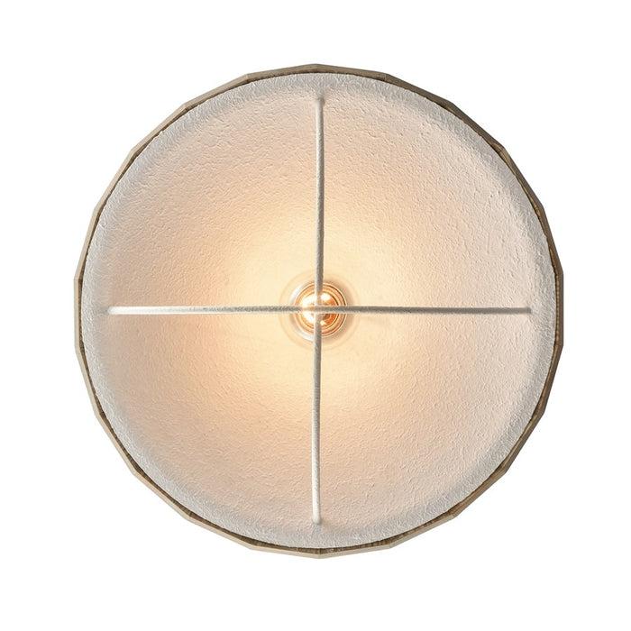 Atlas Lighting Cape May 14''W 1Lt Semi Flush, White Coral/Gray