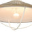Atlas Lighting Cape May 14''W 1Lt Semi Flush, White Coral/Gray