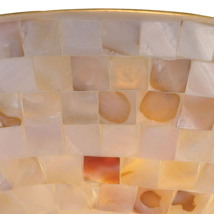 Atlas Lighting Capri 12'' Wide 2Lt Semi Flush Mount, Nickel/White