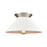 Atlas Lighting Cavendish 16''W 1Lt Semi Flush Mount, Nickel/White