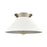 Atlas Lighting Cavendish 16''W 1Lt Semi Flush Mount, Nickel/White