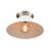 Atlas Lighting Cavendish 16''W 1Lt Semi Flush Mount, Nickel/White