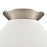 Atlas Lighting Cavendish 16''W 1Lt Semi Flush Mount, Nickel/White