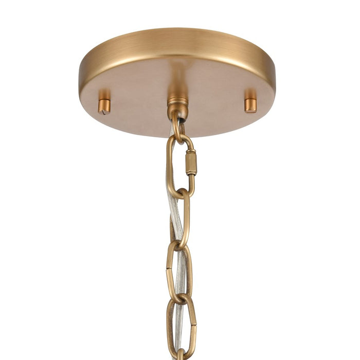 Atlas Lighting Cecil 16'' Wide 4Lt Semi Flush Mount, Natural Brass