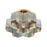 Atlas Lighting Compartir 19'' Wide 7Lt Semi Flush Mount, Nickel