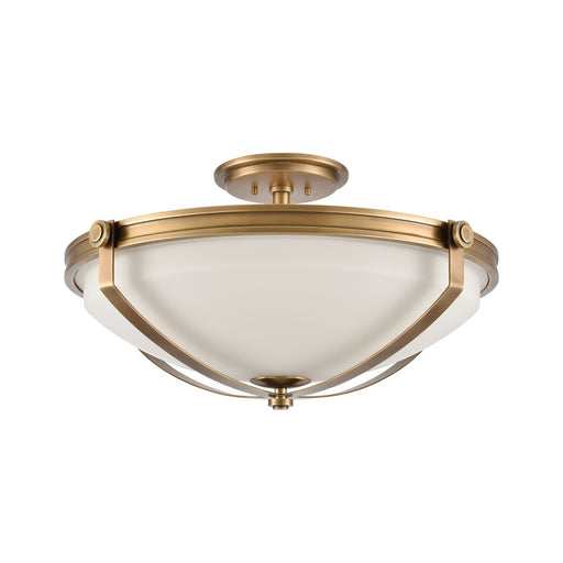 Atlas Lighting Connelly 23''W 4Lt Semi Flush Mount, Natural/White