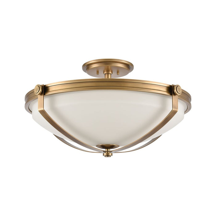 Atlas Lighting Connelly 23''W 4Lt Semi Flush Mount, Natural/White
