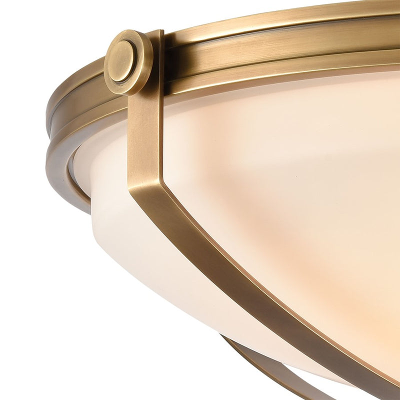 Atlas Lighting Connelly 23''W 4Lt Semi Flush Mount, Natural/White