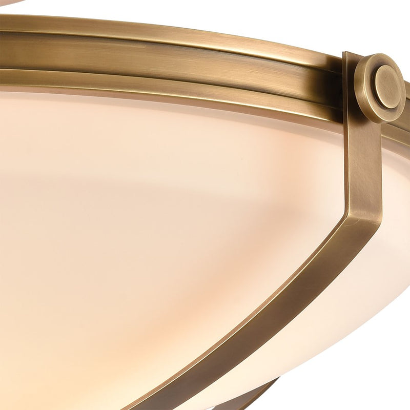 Atlas Lighting Connelly 23''W 4Lt Semi Flush Mount, Natural/White