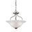 Atlas Lighting Conway 15'' Wide 2Lt Semi Flush Mount, Nickel/White