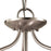 Atlas Lighting Conway 15'' Wide 2Lt Semi Flush Mount, Nickel/White
