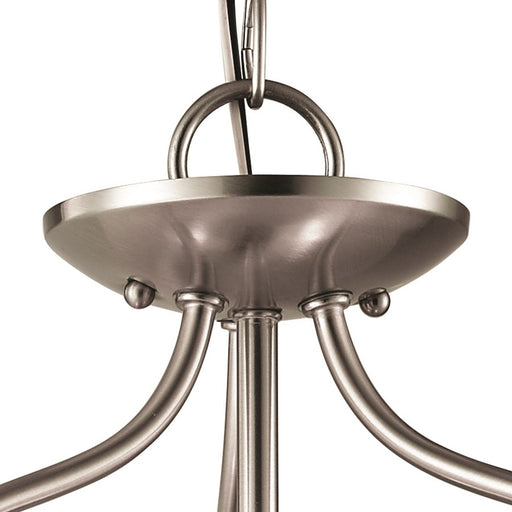 Atlas Lighting Conway 15'' Wide 2Lt Semi Flush Mount, Nickel/White