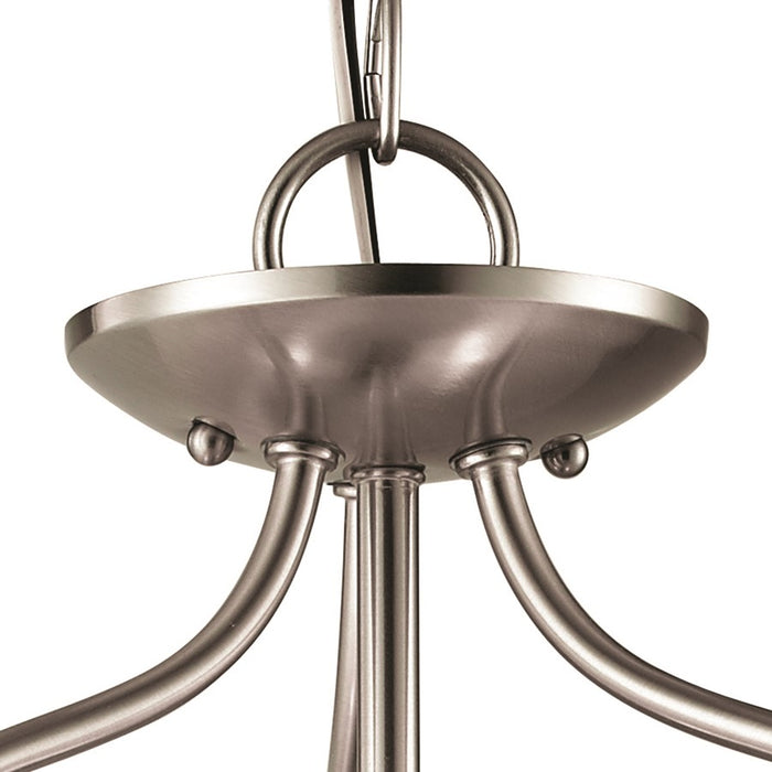 Atlas Lighting Conway 15'' Wide 2Lt Semi Flush Mount, Nickel/White