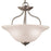 Atlas Lighting Conway 15'' Wide 2Lt Semi Flush Mount, Nickel/White