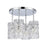 Atlas Lighting Forma de Crystal 13.75''W 4Lt Semi Flush, Chrome