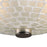 Atlas Lighting Fusion 12'' Wide 2Lt Semi Flush Mount, Nickel/White