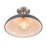 Atlas Lighting Grenville 13''W 1Lt Semi Flush Mount, Nickel/Gray