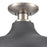 Atlas Lighting Grenville 13''W 1Lt Semi Flush Mount, Nickel/Gray