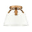 Atlas Lighting Jepson 9.5'' Wide 1Lt Semi Flush Mount, White/Gold