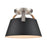 Atlas Lighting Jepson 9.5'' Wide 1Lt Semi Flush Mount, Black/Black