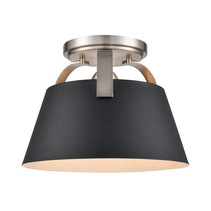 Atlas Lighting Jepson 9.5'' Wide 1Lt Semi Flush Mount, Black/Black