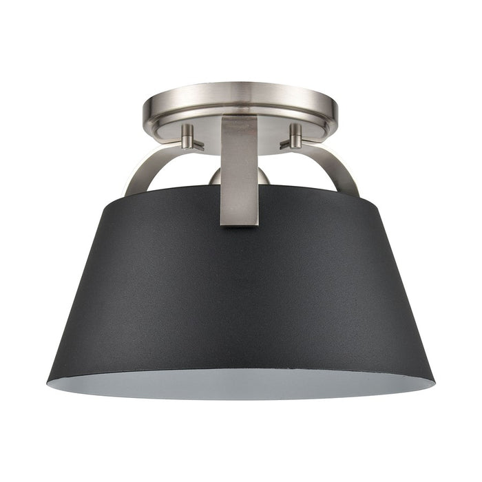 Atlas Lighting Jepson 9.5'' Wide 1Lt Semi Flush Mount, Black/Black