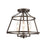 Atlas Lighting Joanie 13'' Wide 3Lt Semi Flush Mount, Old Bronze
