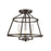 Atlas Lighting Joanie 13'' Wide 3Lt Semi Flush Mount, Old Bronze