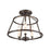 Atlas Lighting Joanie 13'' Wide 3Lt Semi Flush Mount, Old Bronze
