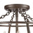 Atlas Lighting Joanie 13'' Wide 3Lt Semi Flush Mount, Old Bronze