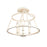 Atlas Lighting Joanie 13'' Wide 3Lt Semi Flush Mount, Antique White
