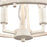 Atlas Lighting Joanie 13'' Wide 3Lt Semi Flush Mount, Antique White