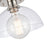 Atlas Lighting Julian 10'' Wide 1Lt Semi Flush Mount, Nickel/Clear