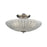 Atlas Lighting Luminese 16''W 3Lt Semi Flush Mount, Nickel/Clear