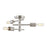 Atlas Lighting Module 15'' Wide 3Lt Semi Flush Mount, Satin Nickel