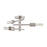 Atlas Lighting Module 15'' Wide 3Lt Semi Flush Mount, Satin Nickel