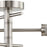 Atlas Lighting Module 15'' Wide 3Lt Semi Flush Mount, Satin Nickel