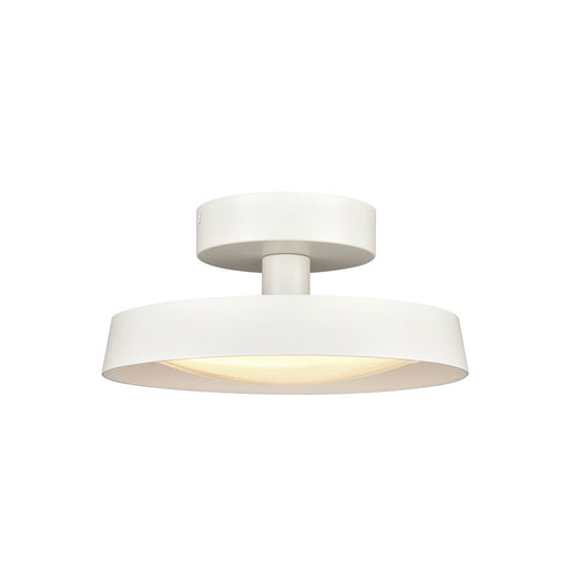 Atlas Lighting Nancy 11.75'' Wide LED Semi Flush Mount, White/White