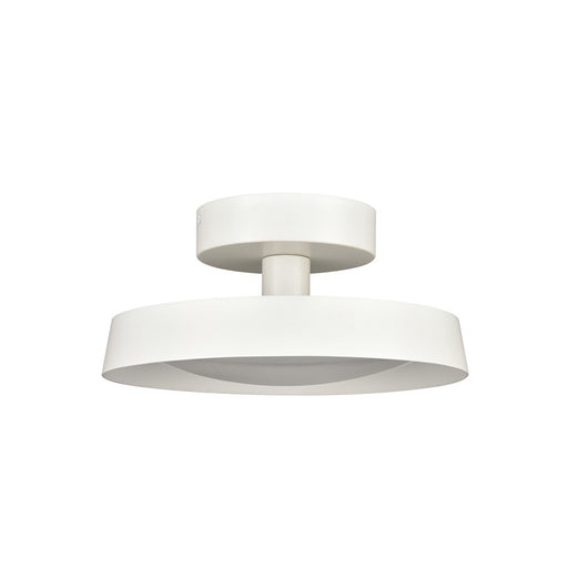 Atlas Lighting Nancy 11.75'' Wide LED Semi Flush Mount, White/White