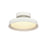 Atlas Lighting Nancy 11.75'' Wide LED Semi Flush Mount, White/White