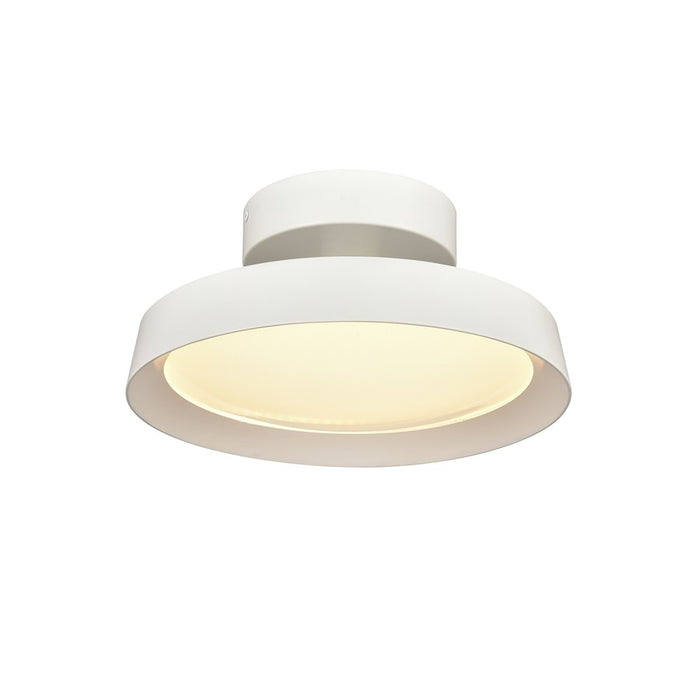 Atlas Lighting Nancy 11.75'' Wide LED Semi Flush Mount, White/White