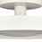 Atlas Lighting Nancy 11.75'' Wide LED Semi Flush Mount, White/White