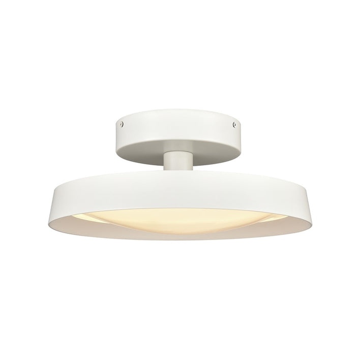 Atlas Lighting Nancy 13.75'' Wide LED Semi Flush Mount, White/White