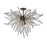 Atlas Lighting Naples 35'' Wide 8Lt Semi Flush Mount, Graphite/Gray